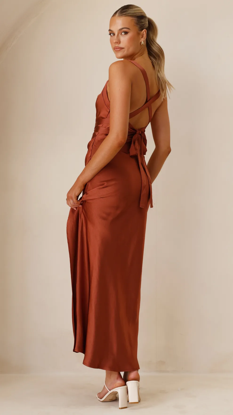 Zendaya Maxi Dress - Rust