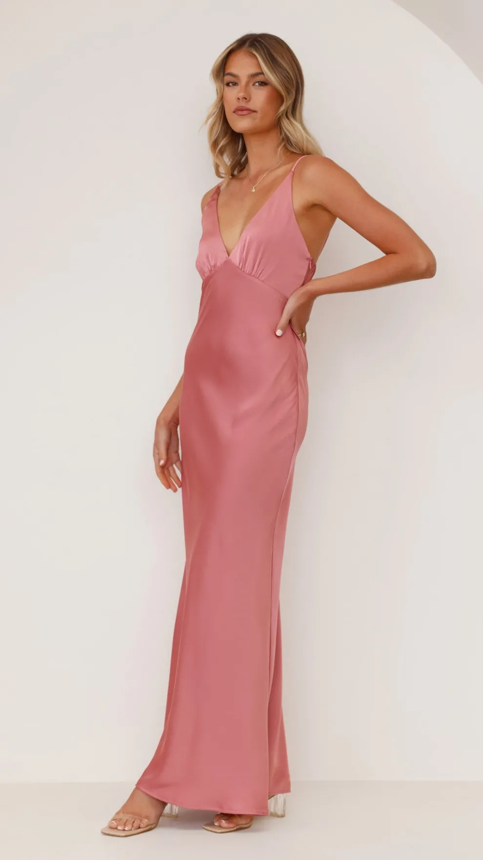 Ziah Maxi Dress - Baked Rose
