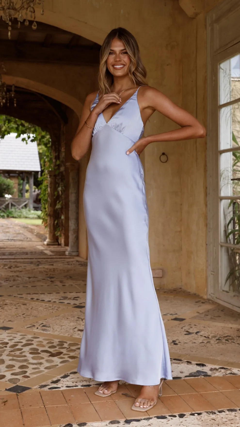 Ziah Maxi Dress - Blue
