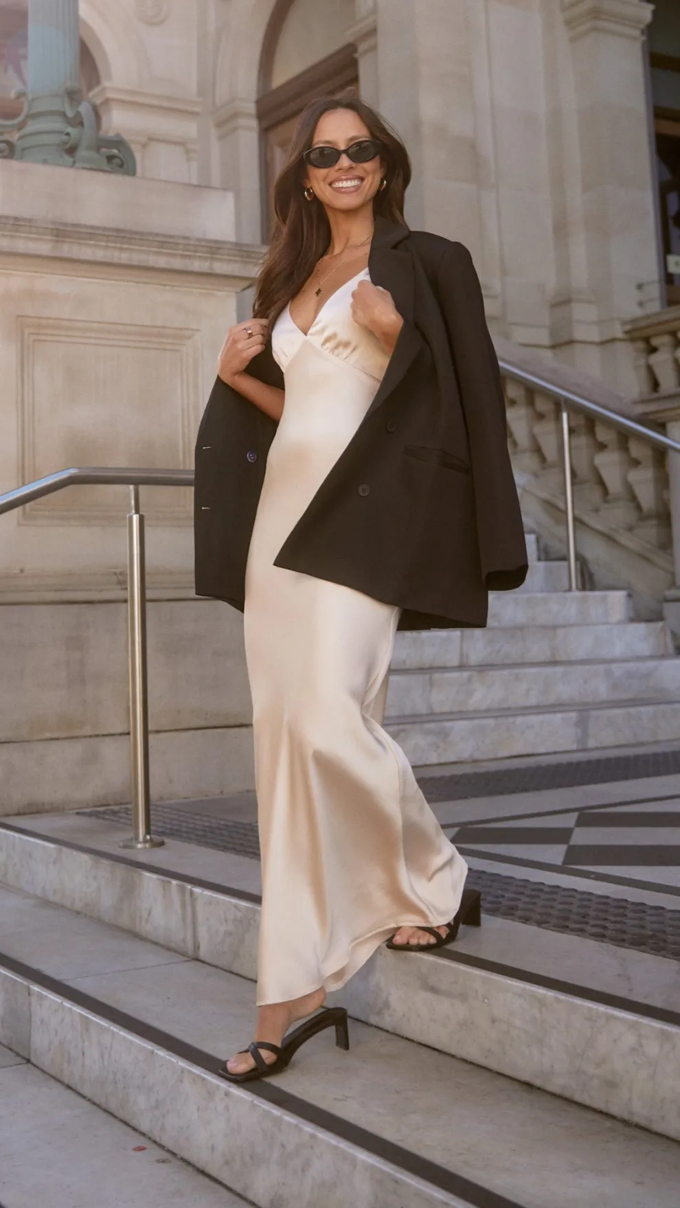 Ziah Maxi Dress - Champagne