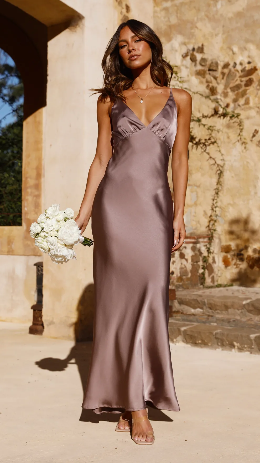 Ziah Maxi Dress - Mushroom