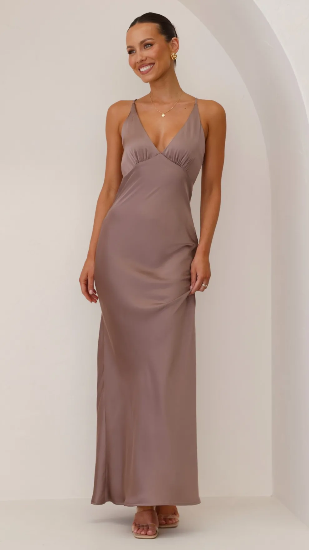 Ziah Maxi Dress - Mushroom