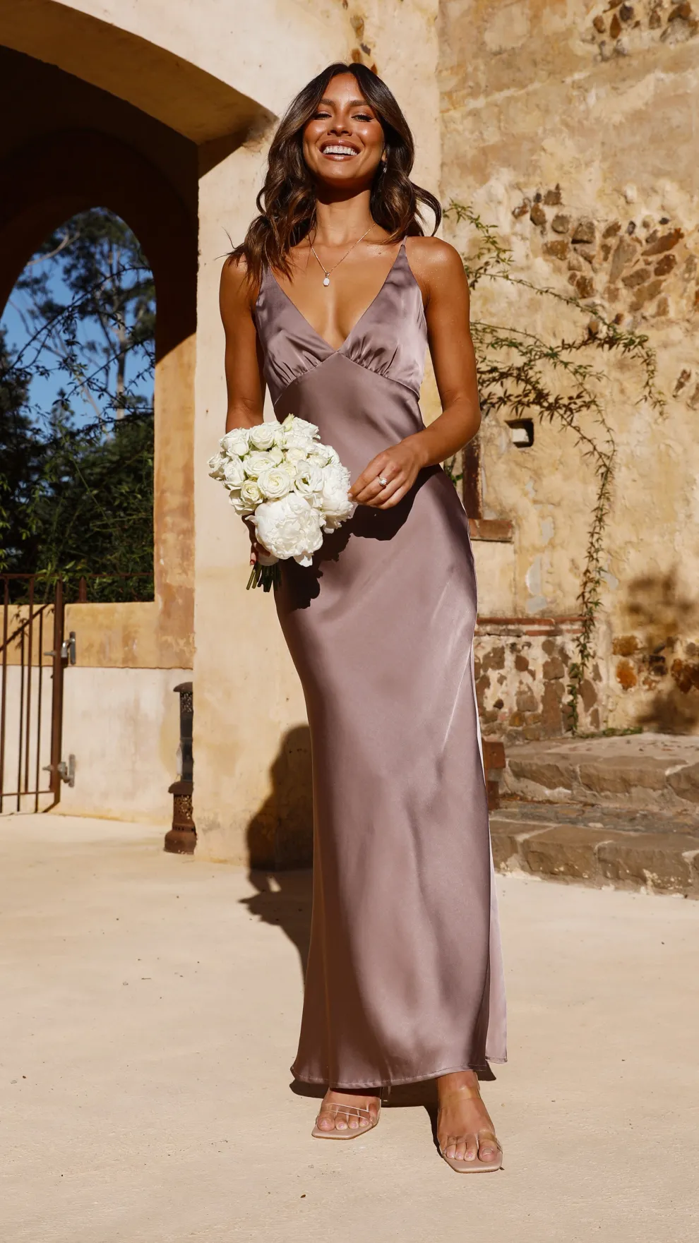 Ziah Maxi Dress - Mushroom