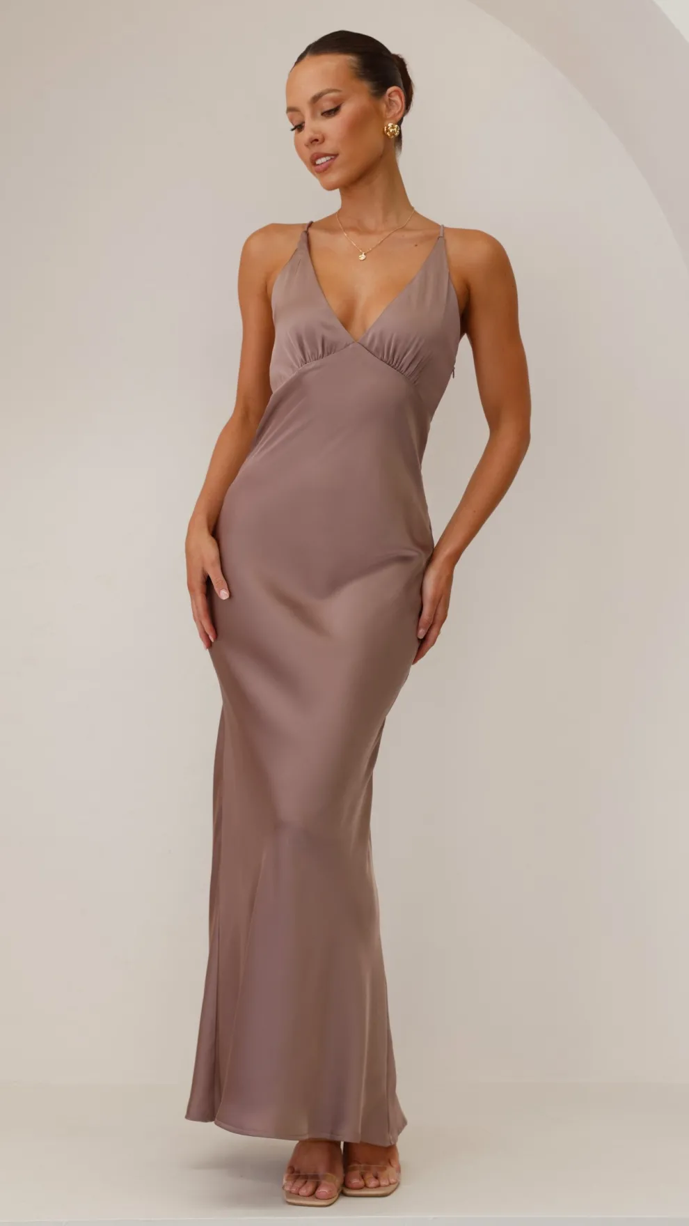 Ziah Maxi Dress - Mushroom