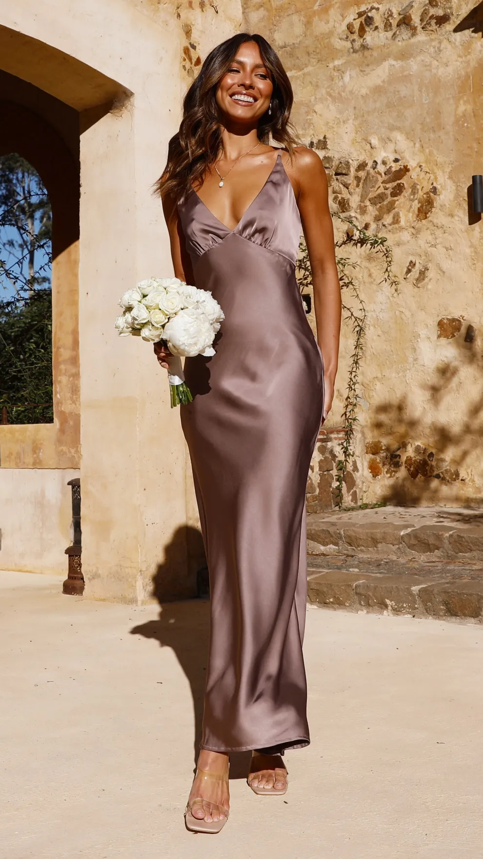 Ziah Maxi Dress - Mushroom